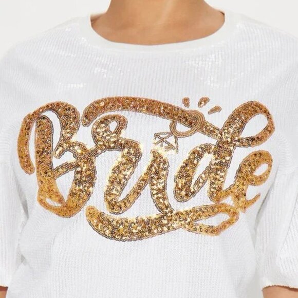 Sequin Bride Fringe Shirt Dress - Picture 4 of 5